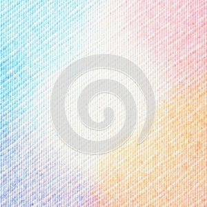 Close up of textured white watercolor paper surface , background, light