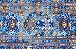 Close up Thai style silk pattern texture background