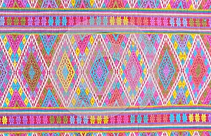 Close up Thai style silk pattern texture background