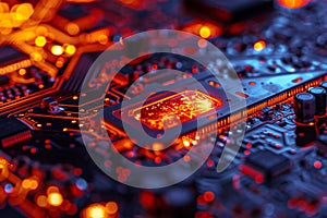 Closeup on a thermal camera sensor visualizing the unseen in technology