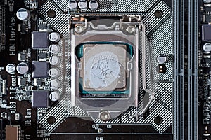 Close-up Thermal compound