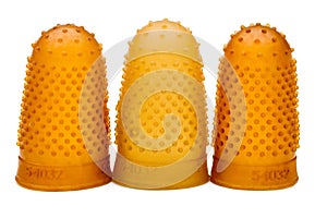 Close-Up Of Three Thimbles