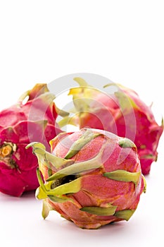 Close-up On Three Whole Strawberry Pears photo