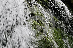 Close up of Thurfaelle, Thur waterfalls, in Toggenburg. St. Gallen, Switzerland.