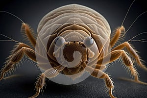 Close Up Of A Tick, Macro Shot Of A Tick