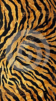 Close Up of Tiger Print Pattern