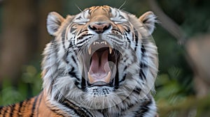Close Up of a Tiger Roaring