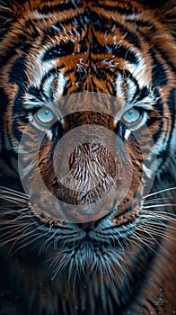 Close Up of a Tigers Face