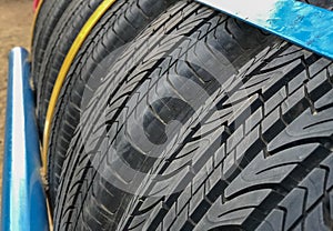 Close-up tires