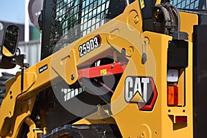 Close up to Caterpillar Compact Track Loader