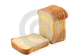 Close-up of toast bread on white #2