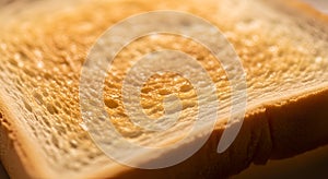 Close-up of Toasted Bread Texture