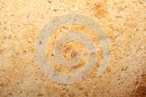 Close Up of a Toasted Hme Made Bread Roll Showing Texture