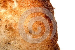 Close Up of a Toasted Hme Made Bread Roll Showing Texture