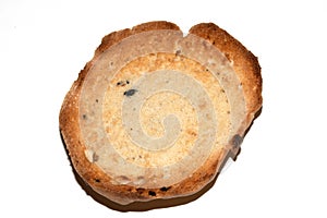 Close Up of a Toasted Hme Made Bread Roll Showing Texture