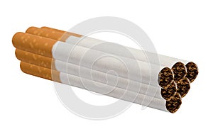 Close-up of Tobacco Cigarettes