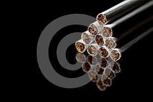 Close-up of Tobacco Cigarettes Background