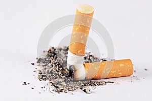 Close-up Tobacco Cigarettes Background or texture