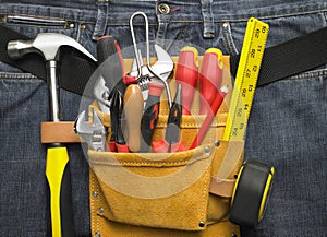 Close-Up Of Toolbelt