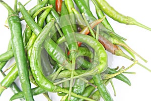 Top view long fed pepper