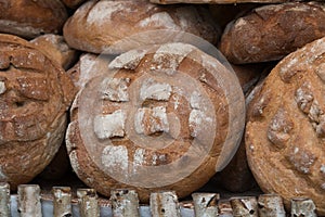 Close-up of traditional bread
