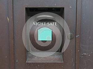 Close-up of a traditional Night Safe