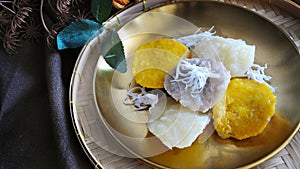 Close up Traditional Thai Dessert Kanom Gluay