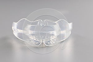 Transparent piece of mouthpiece, equipment to wear for teethcare