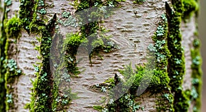 Close-up of a tree trunk featuring