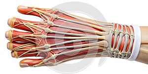 Close-up of triangular fibrocartilage complex in wrist x-ray photo