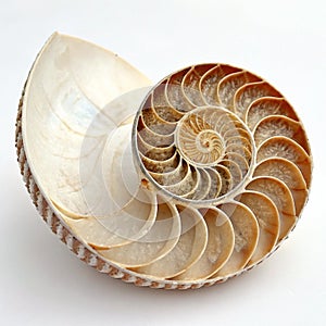 Trochus shell with spiral pattern