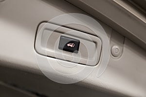 Modern car interior: parts, buttons, knobs