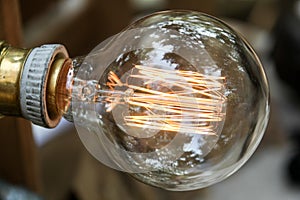 Close-up of tungsten lamps