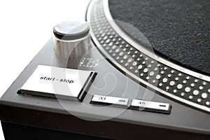 Close up of Turntable