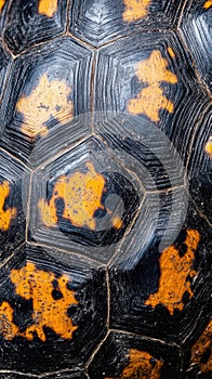 Close up Turtle Shell Pattern Texture