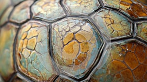 Close-up of a Turtle Shell's Textured Pattern