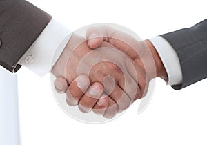 Business handshake, closing deal