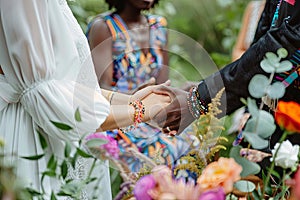 Close Up of Two People Holding Hands