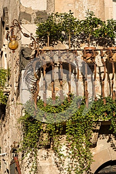 Typical Balcony - Taormina Town Sicily Italy