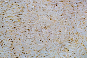 Close up uncook rice texture