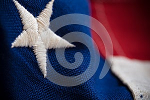 Close-up of United States Flag