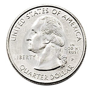 Close-Up Of Us Quarter Dollar photo