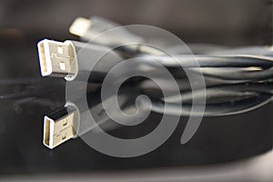 Close up usb cable