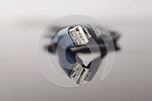 Close up usb cable