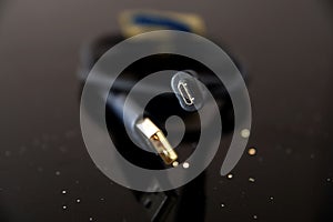 Close up usb cable