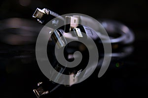 Close up usb cable