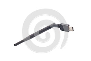 Usb wireless Adapter on white background