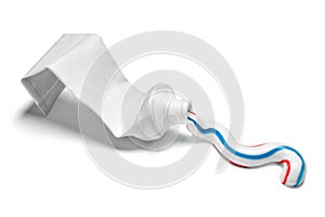 toothpaste white tube hygiene used empty