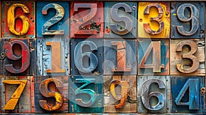 Close Up of Various Typefaces