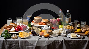 close-up of vegetables, lots of vegetables on the table, vegetables in a restaurant, fresh vegetables on wooden table